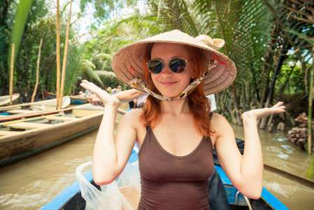 Pasiplaukiojimas Mekong upės delta